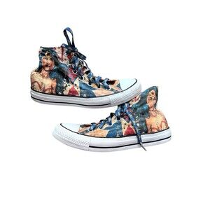 Converse Chuck Taylor All Star x DC Comics Wonder Woman High Tops -Men 5 Women 7
